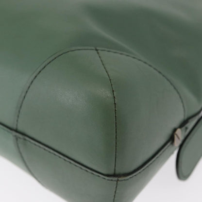 Chloe Vintage Flap shoulder bag Leather, GREEN, LEATHER, Shoulder bag