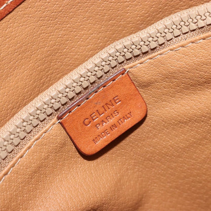 Celine Vintage Macadam Tote bag Canvas and Leather, Brown, Canvas, Tote Bag