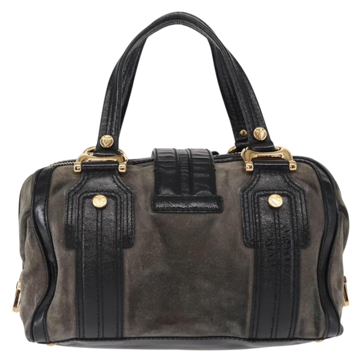 Gucci Aviatrix Satchel Suede, BLACK, SUEDE, Handbag