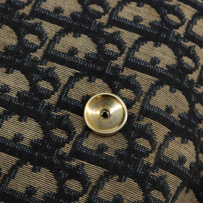 Christian Dior Vintage Trotter Shoulder Bag Canvas, NAVY, CANVAS, Shoulder bag