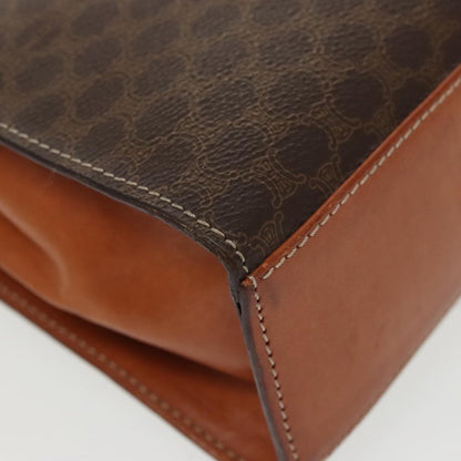 Celine Vintage Macadam Handbag Macadam, BROWN, CANVAS, Handbag