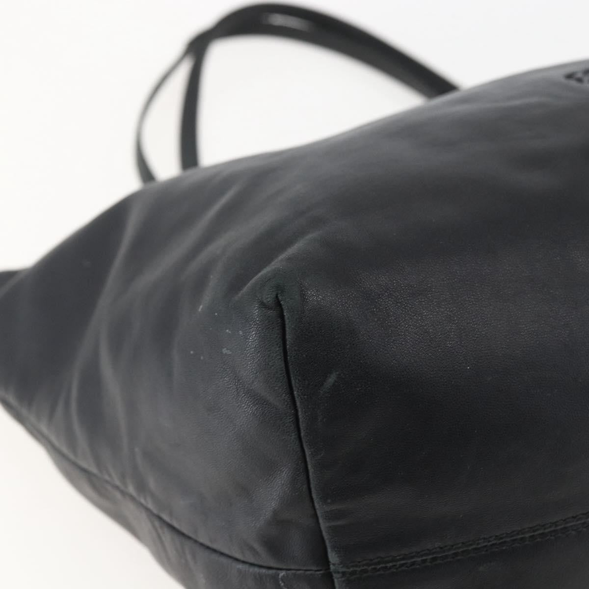 Loewe Anagram Tote Leather, BLACK, LEATHER, Tote bag