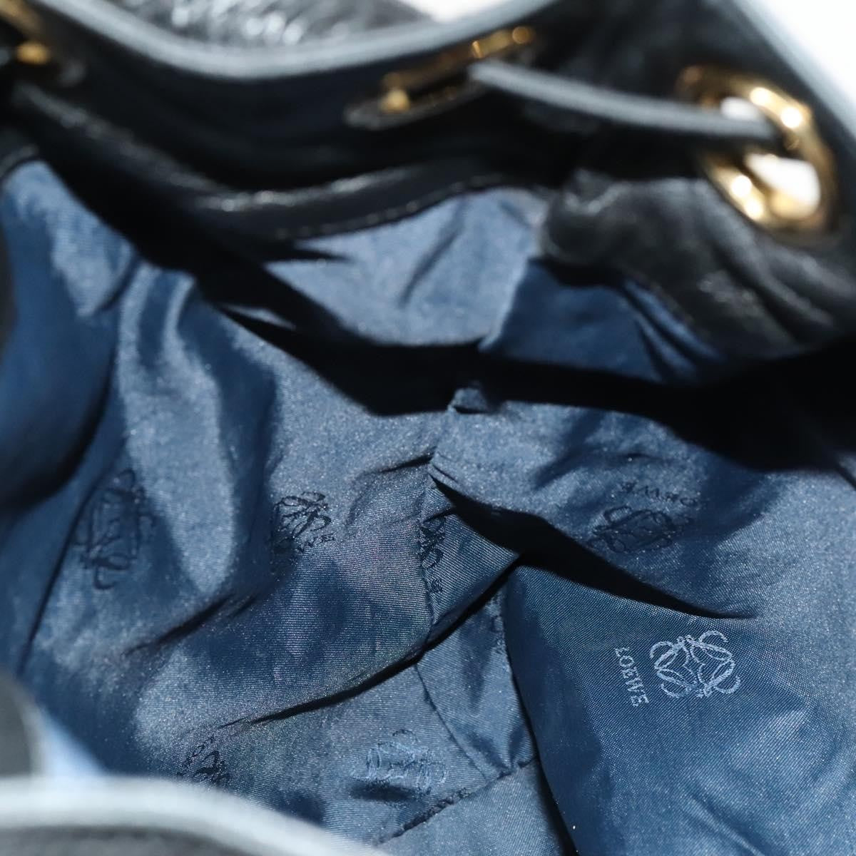 Loewe Vintage Shoulder Bag Leather, BLACK, LEATHER, Shoulder bag