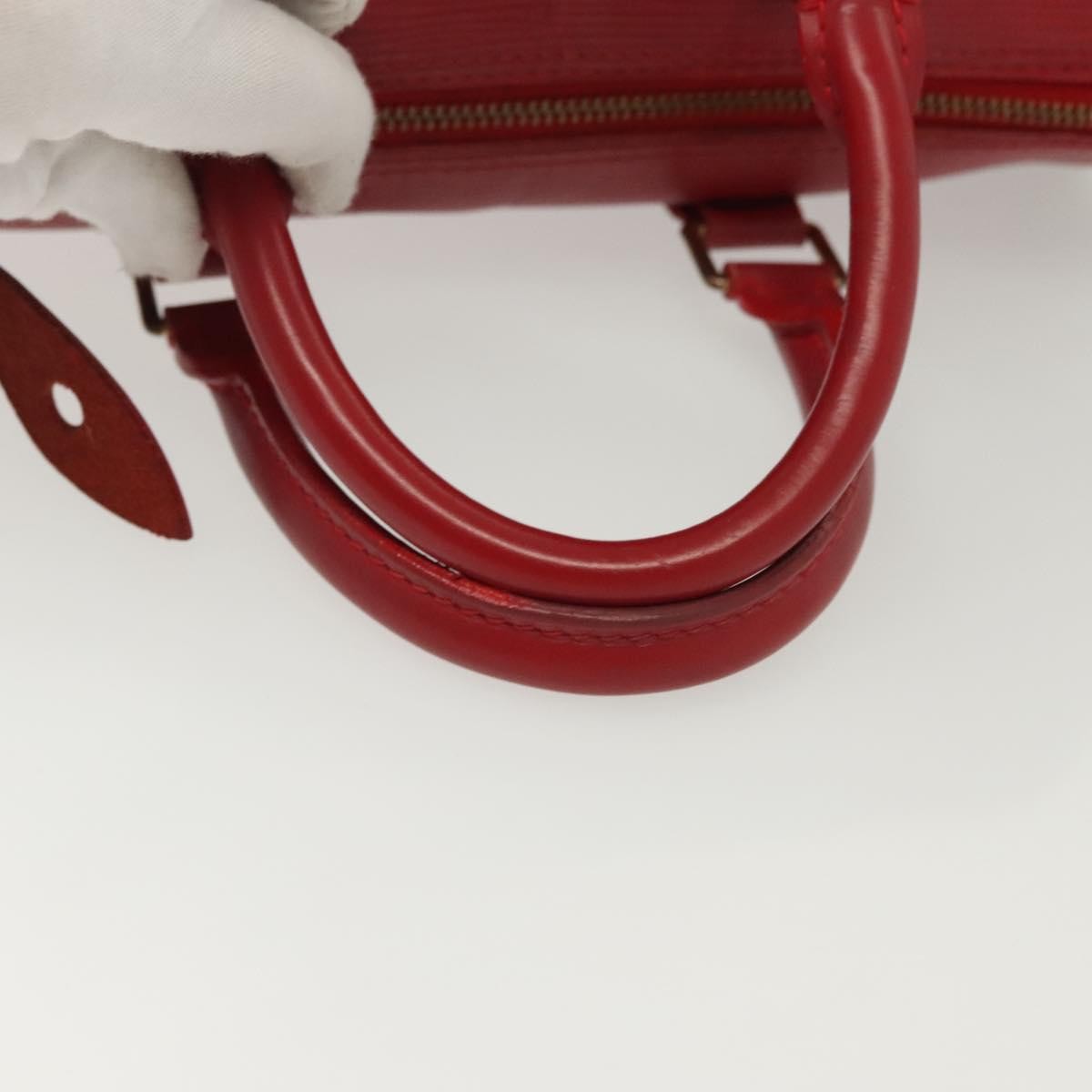 Louis Vuitton Speedy Handbag Epi Leather, RED, LEATHER, Handbag