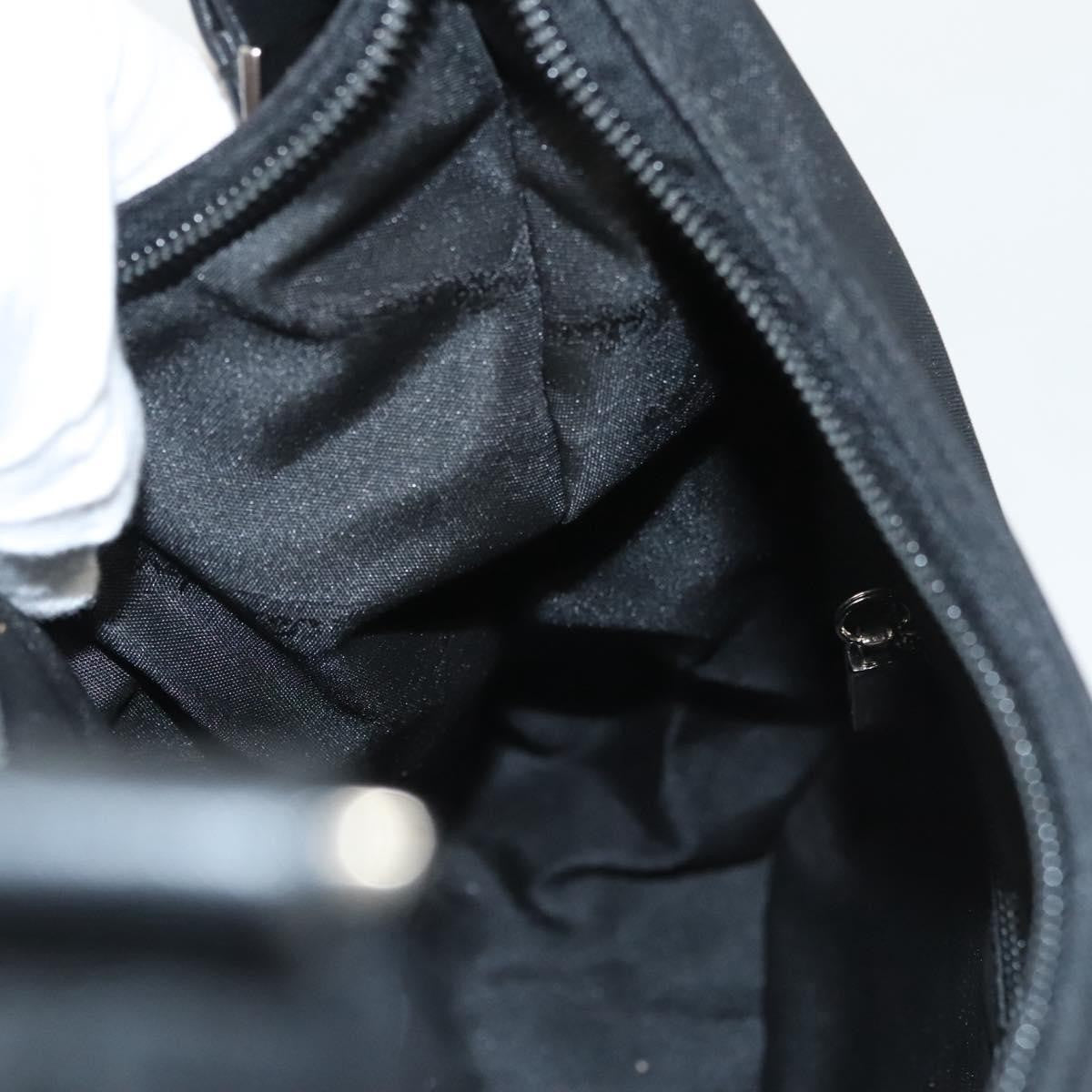 Salvatore Ferragamo Vintage Shoulder Bag Nylon, BLACK, NYLON, Shoulder bag