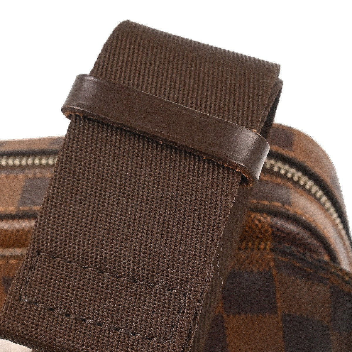 Louis Vuitton Geronimos Waist Bag Damier, BROWN, CANVAS, Clutche & pouche