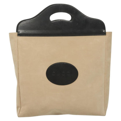 Gucci Vintage Handbag Suede, BEIGE, SUEDE, Handbag