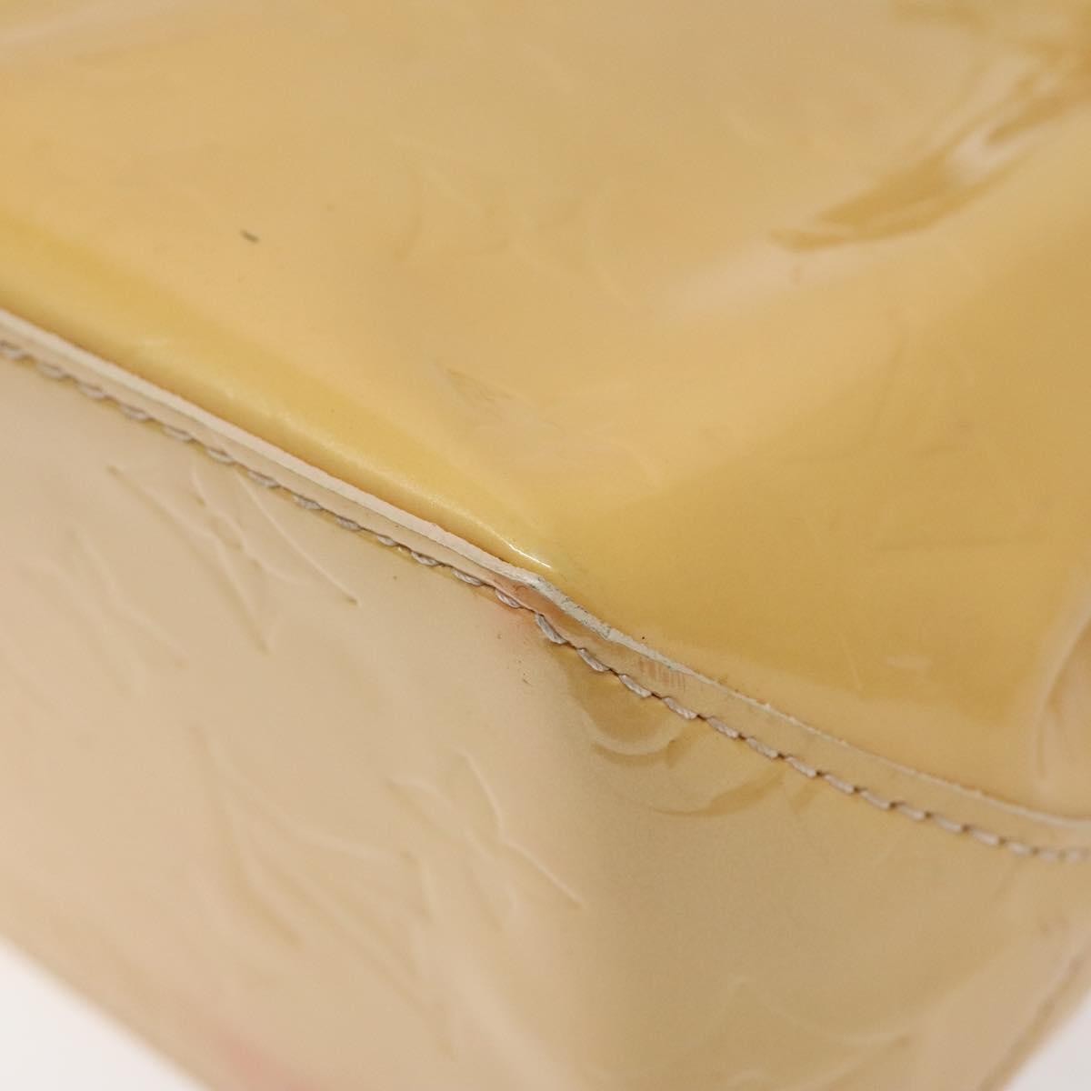 Louis Vuitton Vernis Houston Bag labellov, YELLOW, LEATHER, Handbag