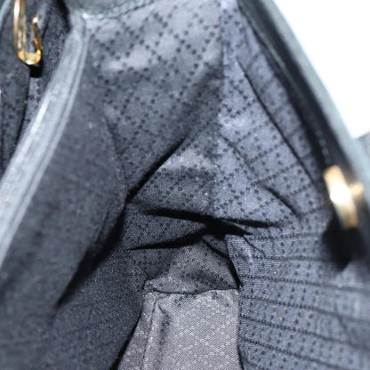 Gucci Vintage Bamboo Handle Bag Suede, BLACK, SUEDE, Handbag