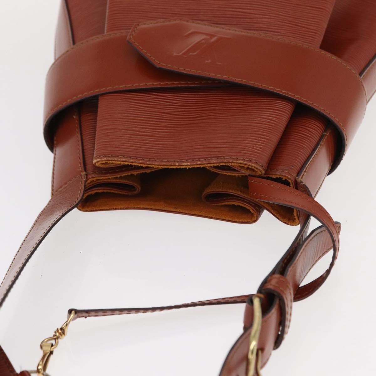 Louis Vuitton Vintage Sac d'Epaule Handbag Epi Leather, BROWN, LEATHER, Shoulder bag