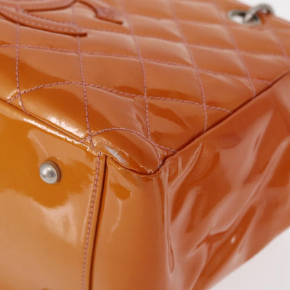 Chanel Vintage Petite Timeless Tote Quilted Patent, ORANGE, PATENT_LEATHER, Tote bag