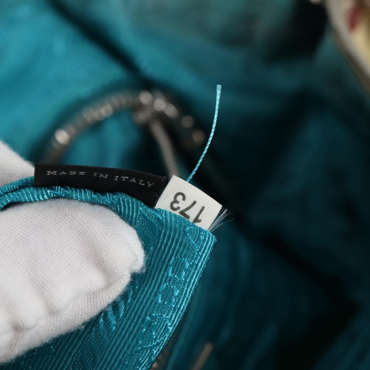 Prada Convertible Tote Printed Tessuto with Saffiano, WHITE, NYLON, Tote bag