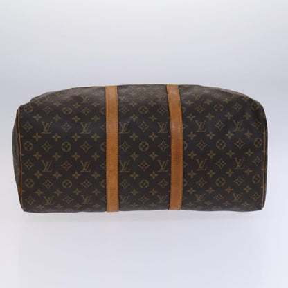 Louis Vuitton Keepall Bag Monogram Canvas, BROWN, CANVAS, Travel bag