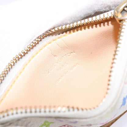 Louis Vuitton Pochette Clés Monogram Canvas, WHITE, CANVAS, Wallets