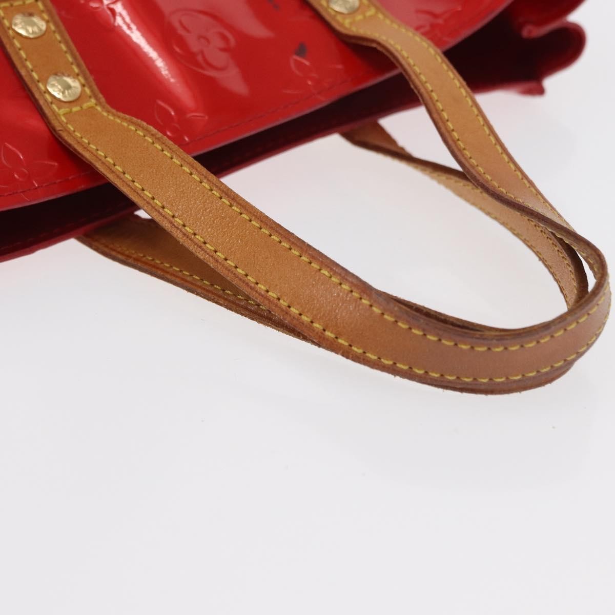 Louis Vuitton Reade Handbag Monogram Vernis, RED, PATENT_LEATHER, Handbag