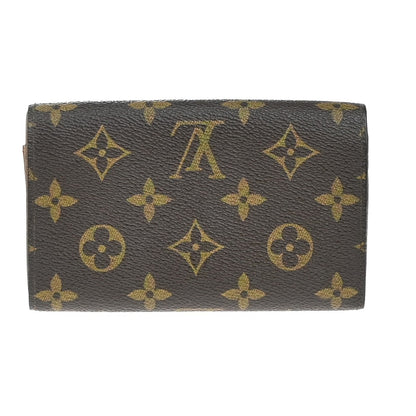 Louis Vuitton Porte Monnaie Billets Tresor Wallet Monogram Canvas, BROWN, CANVAS, Wallets