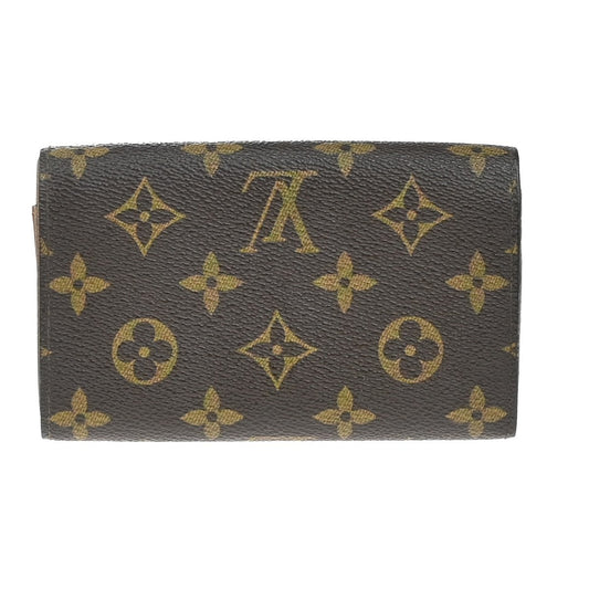 Louis Vuitton Porte Monnaie Billets Tresor Wallet Monogram Canvas, BROWN, CANVAS, Wallets