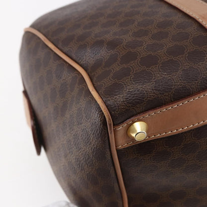 Celine Vintage Macadam Boston bag Canvas, BROWN, CANVAS, Handbag