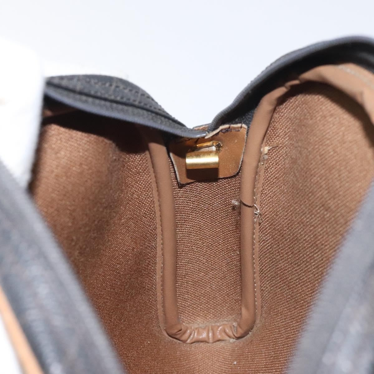 Christian Dior Vintage Honeycomb Shoulder Bag Canvas, BLACK, CANVAS, Shoulder bag