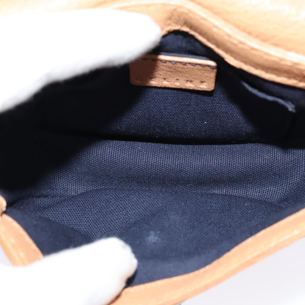 Celine Shoulder Bag Leather, BROWN, LEATHER, Shoulder bag