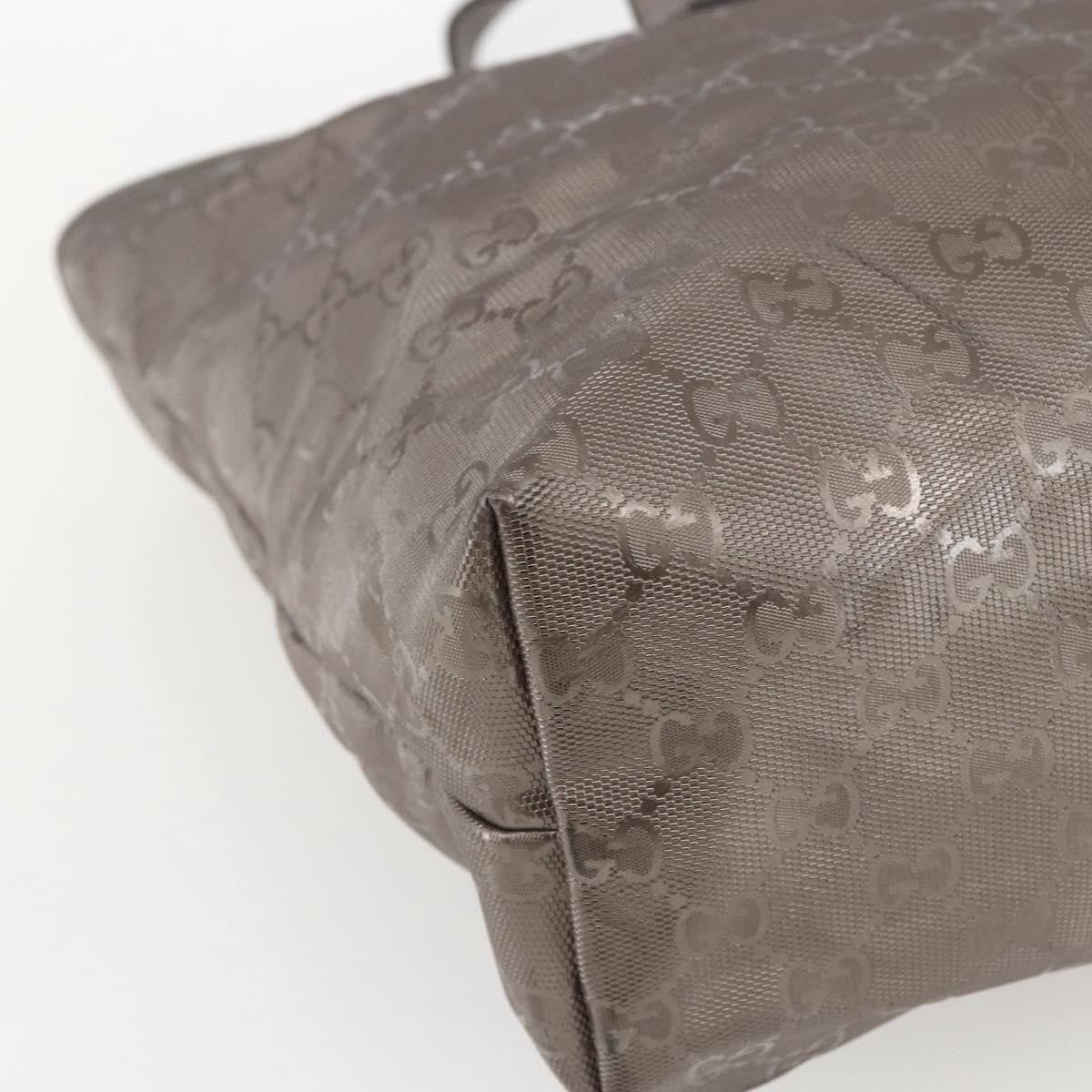 Gucci Plus Tote GG Imprime, SILVER, PVC, Tote bag