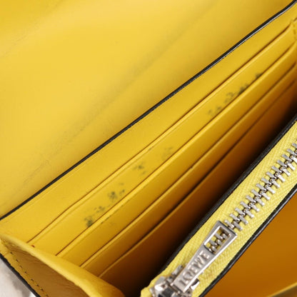 Loewe Puzzle Zip Wallet Leather, YELLOW, LEATHER, Wallets