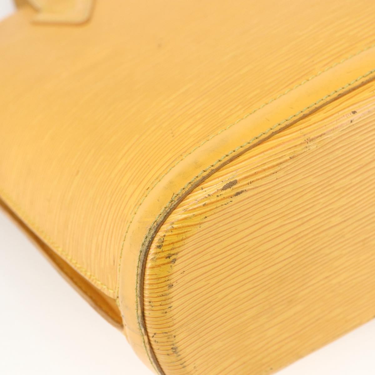 Louis Vuitton Lussac Handbag Epi Leather, Yellow, Leather, Shoulder Bag