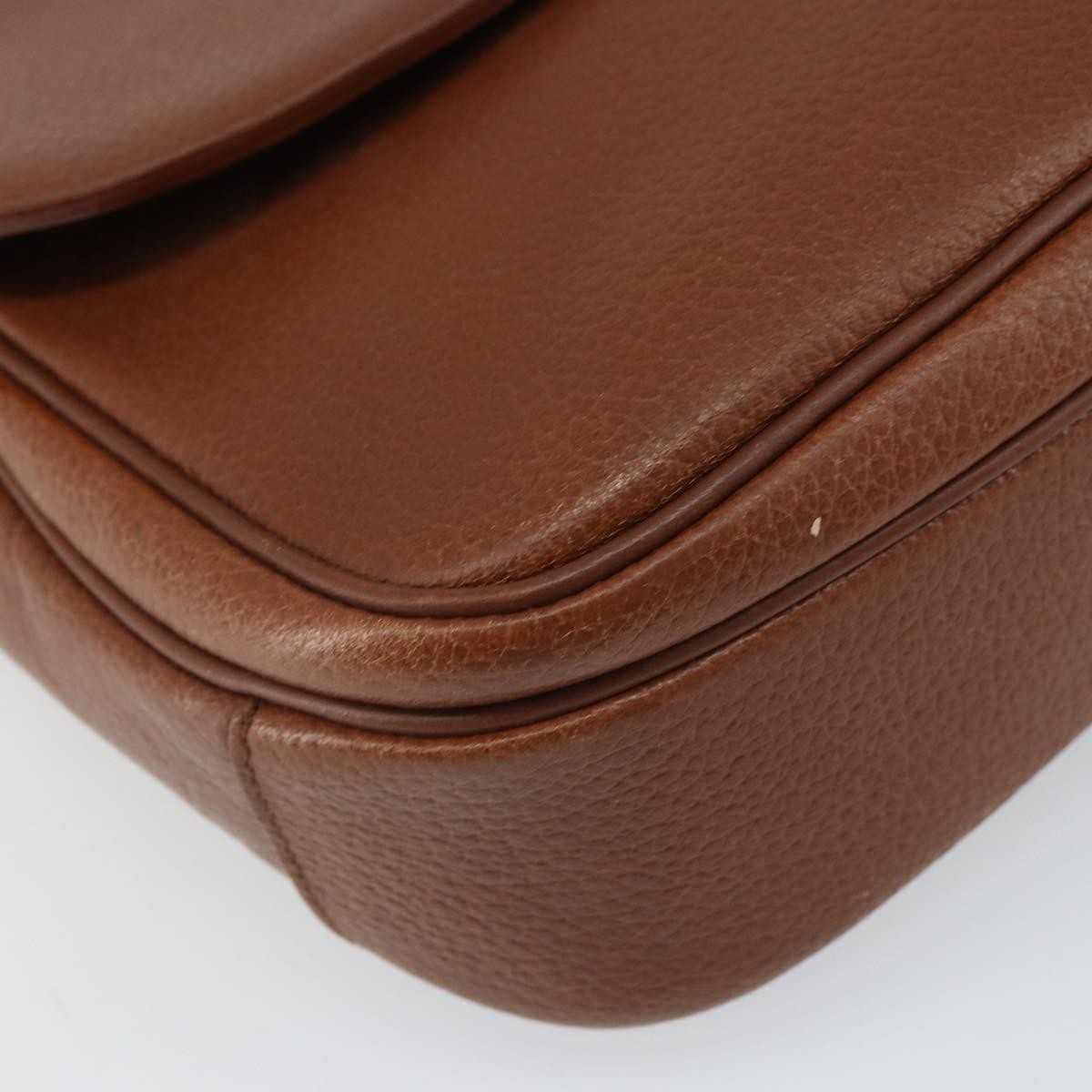 Burberry Vintage Shoulder Bag Leather, BROWN, LEATHER, Shoulder bag