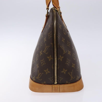 Louis Vuitton Alma Handbag Monogram Canvas, BROWN, CANVAS, Handbag