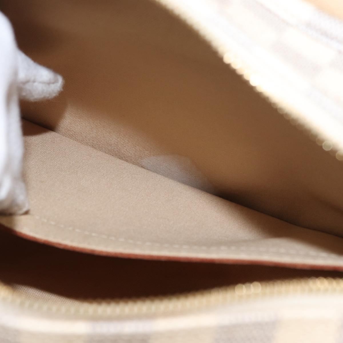 Louis Vuitton Naviglio Handbag Damier, WHITE, CANVAS, Shoulder bag