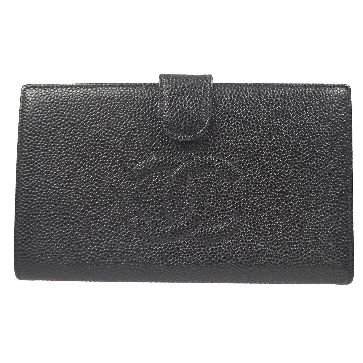 Chanel Timeless CC French Wallet Caviar, BLACK, LEATHER, Wallets