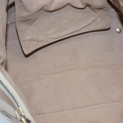 Salvatore Ferragamo Gancini Tote Leather, BEIGE, LEATHER, Tote bag