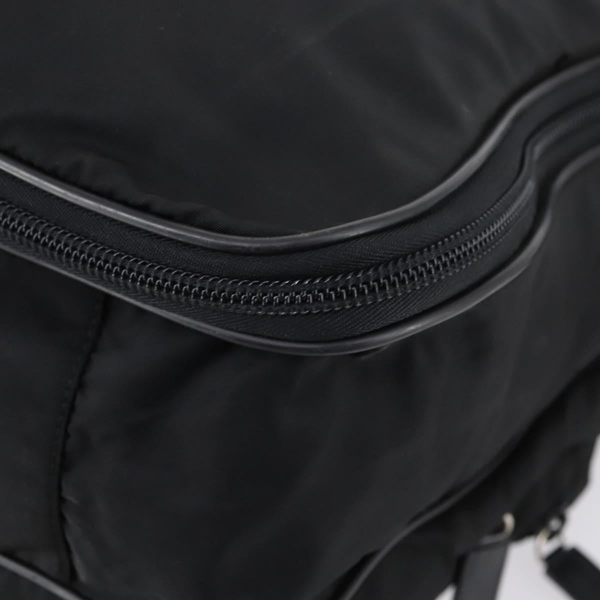 Prada Porta Computer Briefcase Tessuto and Saffiano Leather, BLACK, NYLON, Briefcase