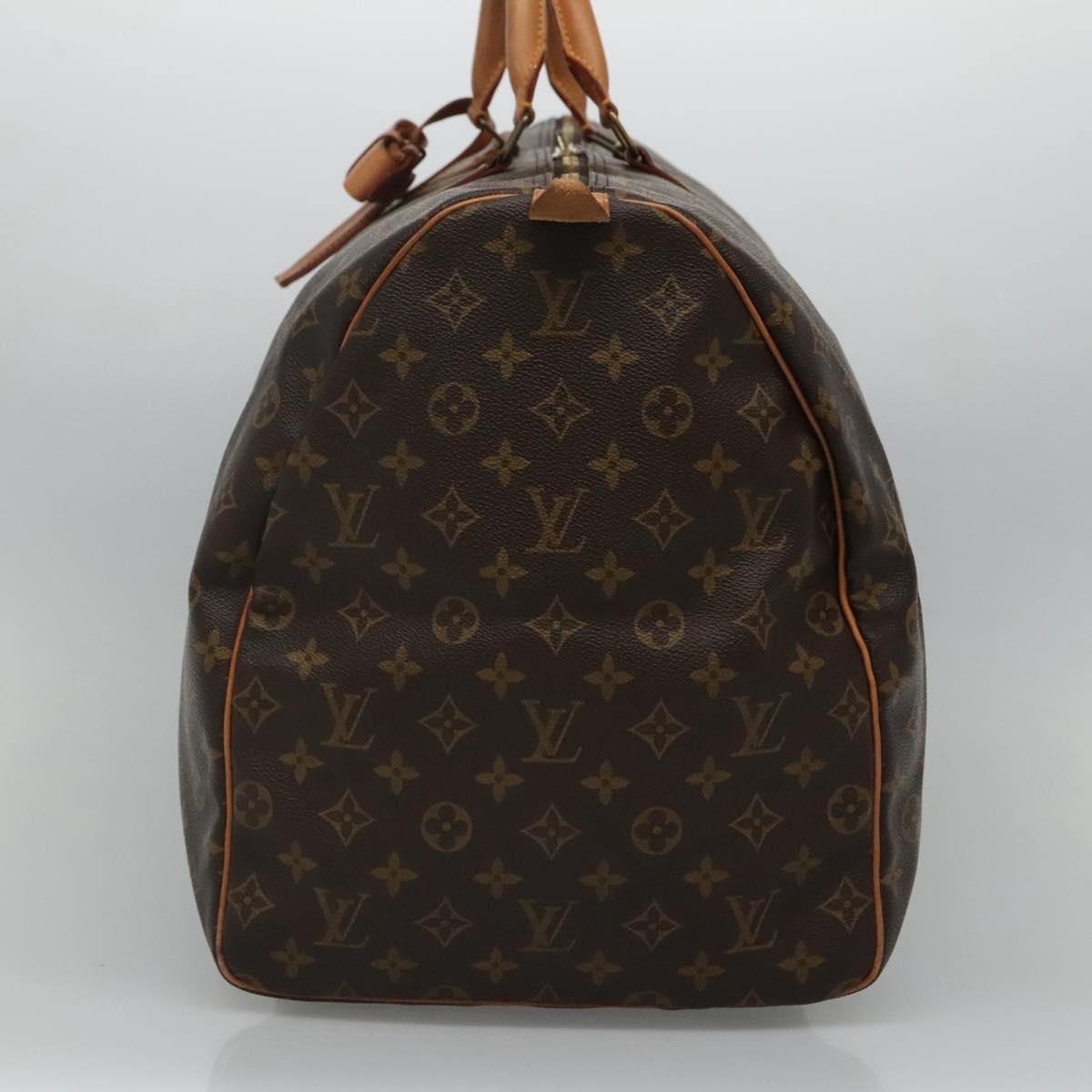 Louis Vuitton Keepall Bag Monogram Canvas, BROWN, CANVAS, Travel bag