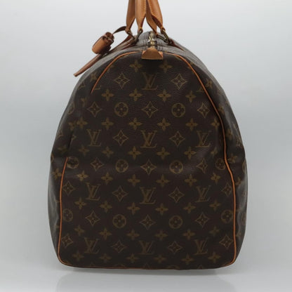 Louis Vuitton Keepall Bag Monogram Canvas, BROWN, CANVAS, Travel bag