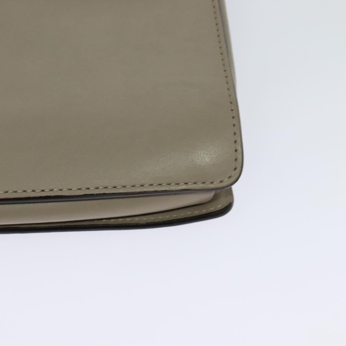 Chloe Faye Shoulder Bag Leather and Suede, Beige, Leather, Shoulder Bag