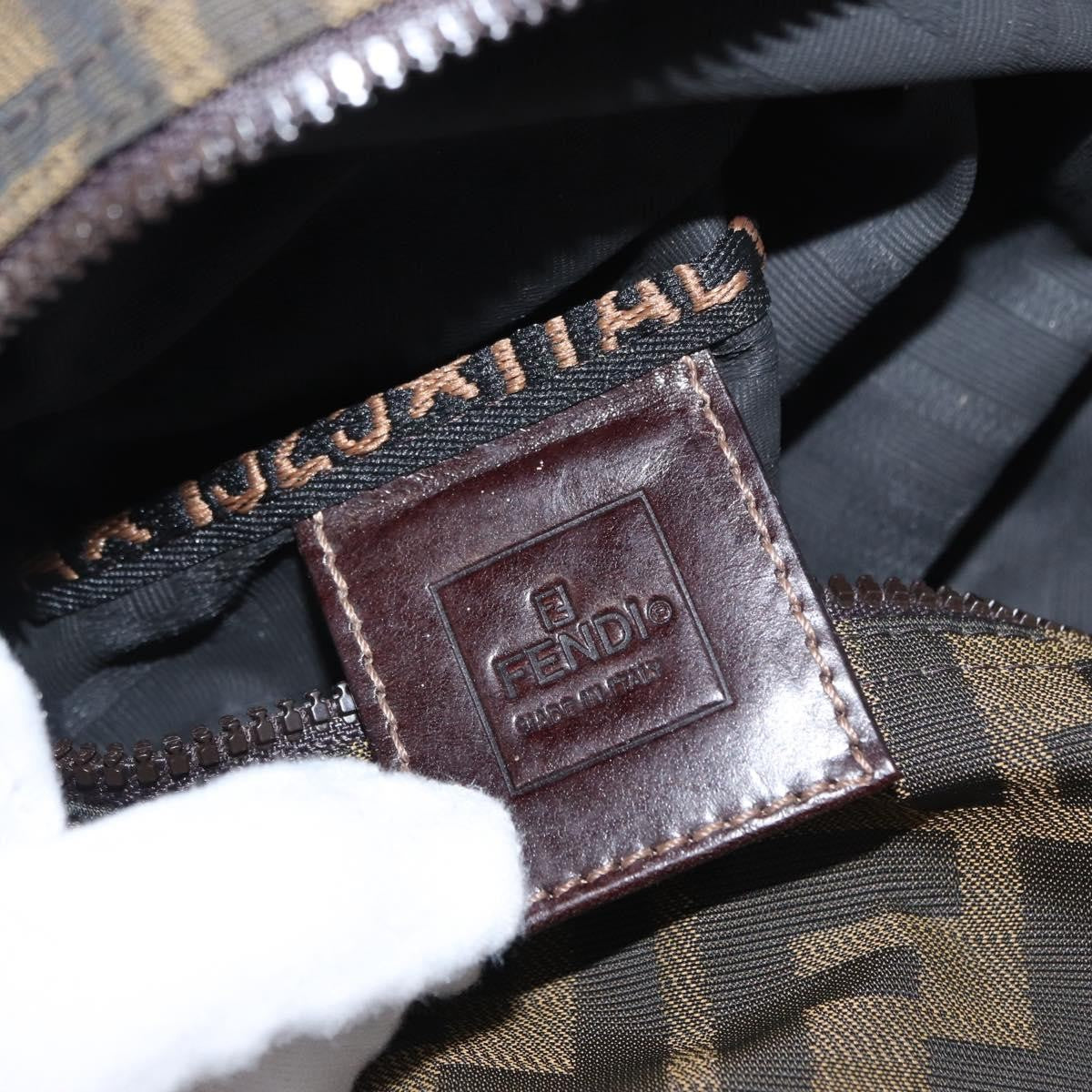 Fendi Logo Zucca Clutch PVC Leather, BLACK, CANVAS, Clutche & pouche