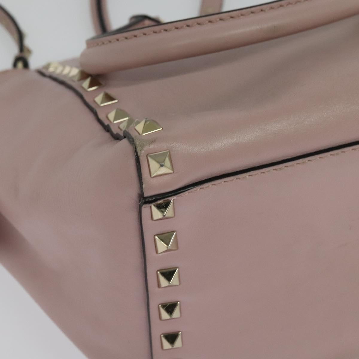 Valentino Garavani Rockstud Tote Rigid Leather, PINK, LEATHER, Tote bag