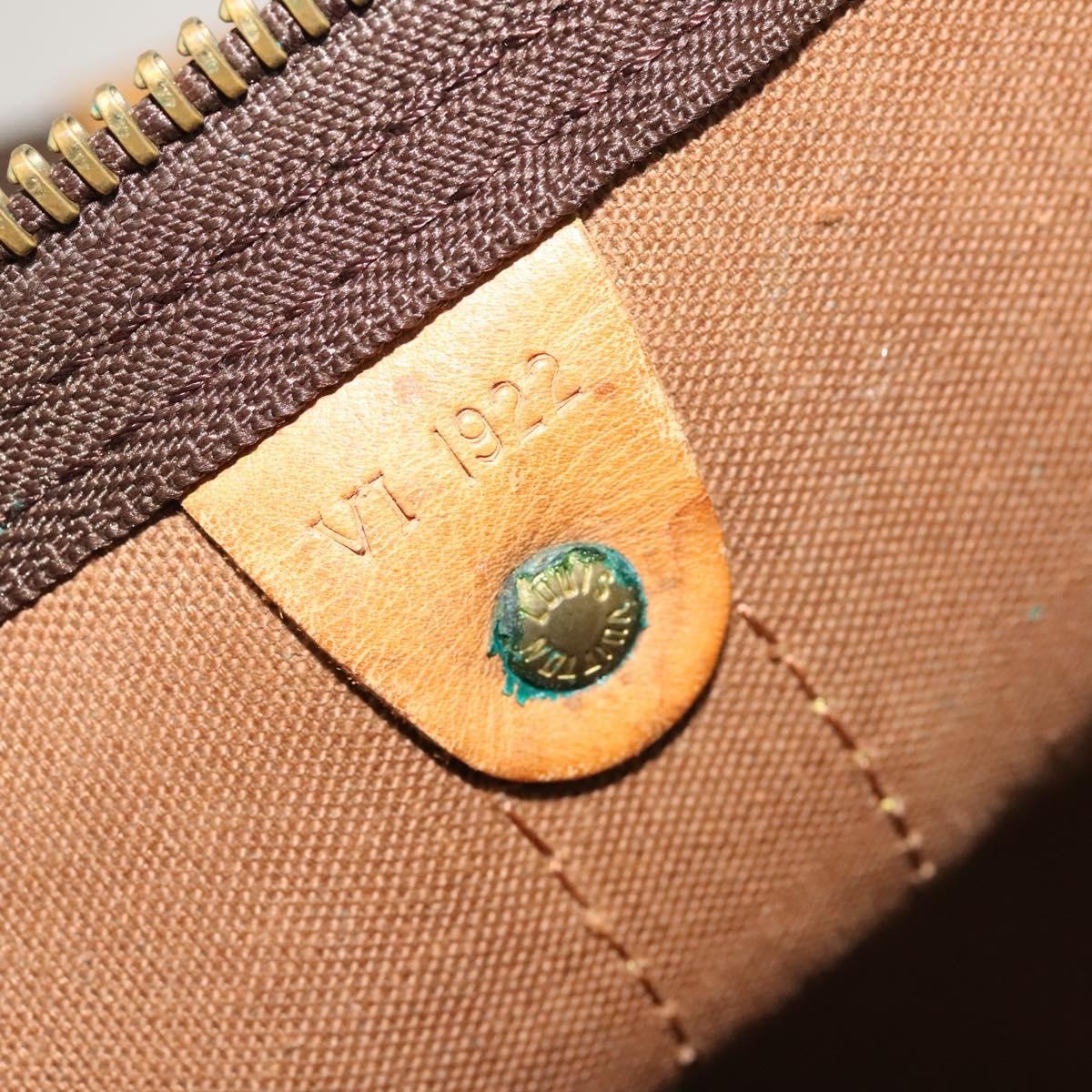 Louis Vuitton Keepall Bag Monogram Canvas, BROWN, CANVAS, Travel bag