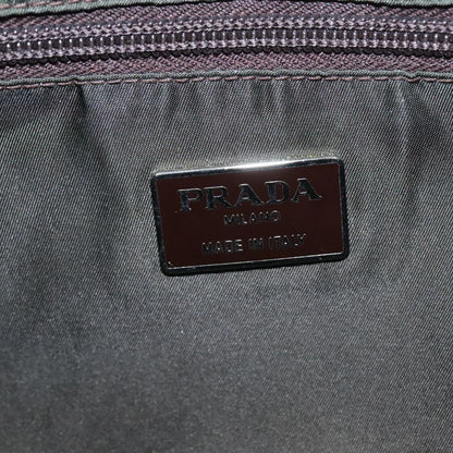 Prada Vintage Zip Handbag Tessuto, GREEN, NYLON, Handbag