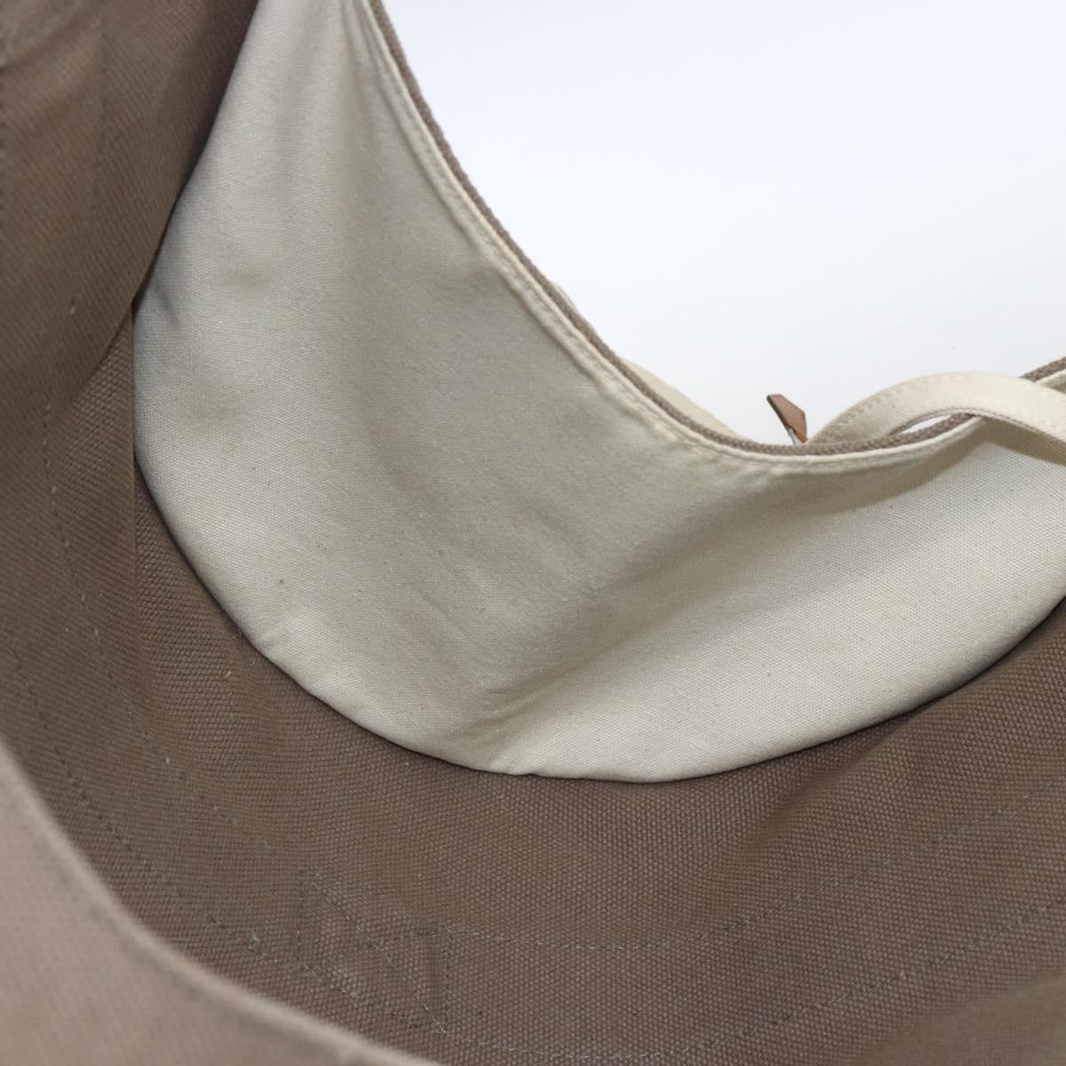 Hermes Cannes Tote Toile Canvas, BEIGE, COTTON, Tote bag