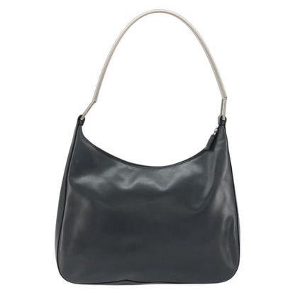 Prada Vintage Handbag Leather, BLACK, LEATHER, Shoulder bag