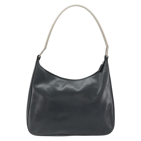 Prada Vintage Handbag Leather, BLACK, LEATHER, Shoulder bag