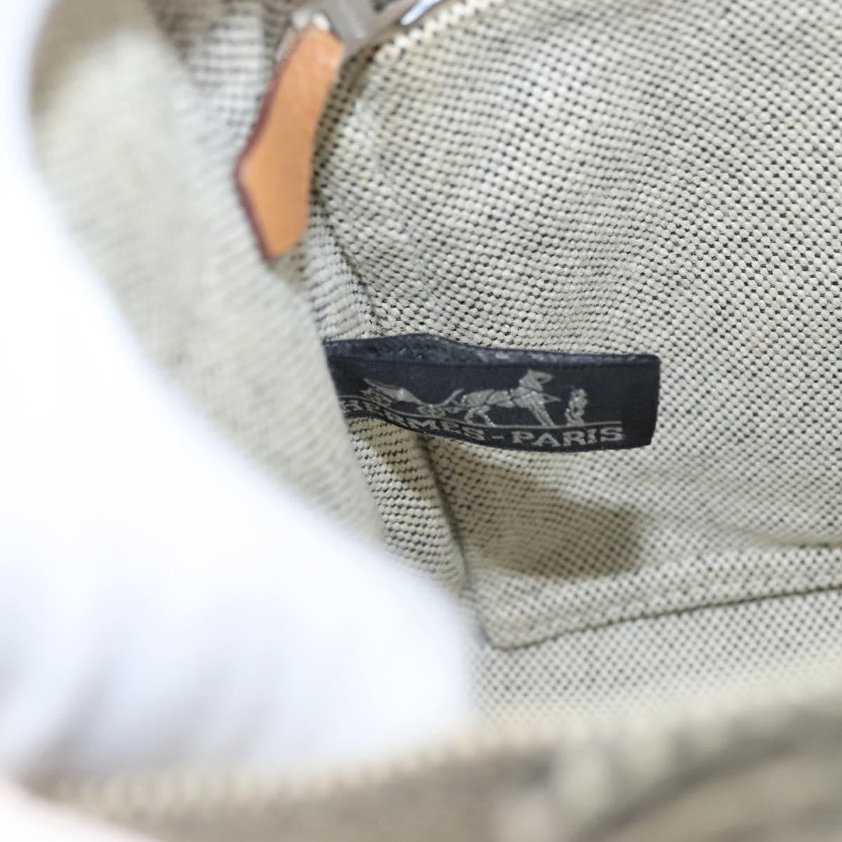 Hermes Fourre Tout Tote Canvas, GRAY, CANVAS, Tote bag