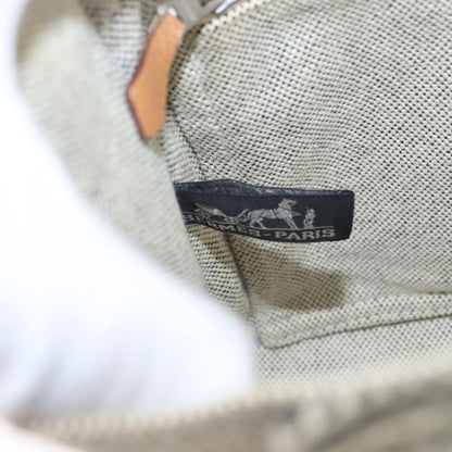 Hermes Fourre Tout Tote Canvas, GRAY, CANVAS, Tote bag