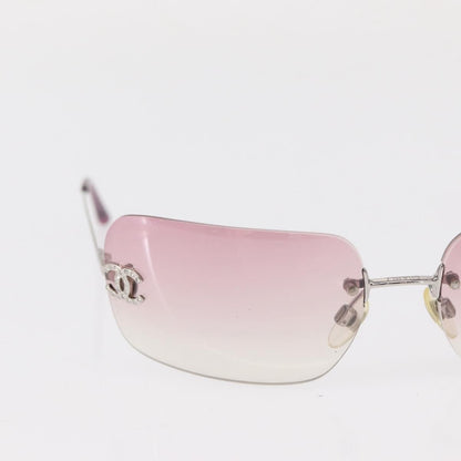 Chanel Logo CC Sunglasses Metal, PINK, METAL, Sunglasse