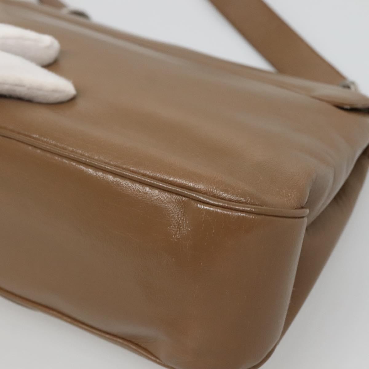 Salvatore Ferragamo Vala Shoulder Bag Leather, BROWN, LEATHER, Shoulder bag