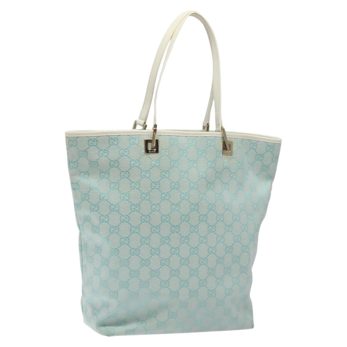 Gucci GG Canvas Bag Canvas, BLUE, CANVAS, Handbag