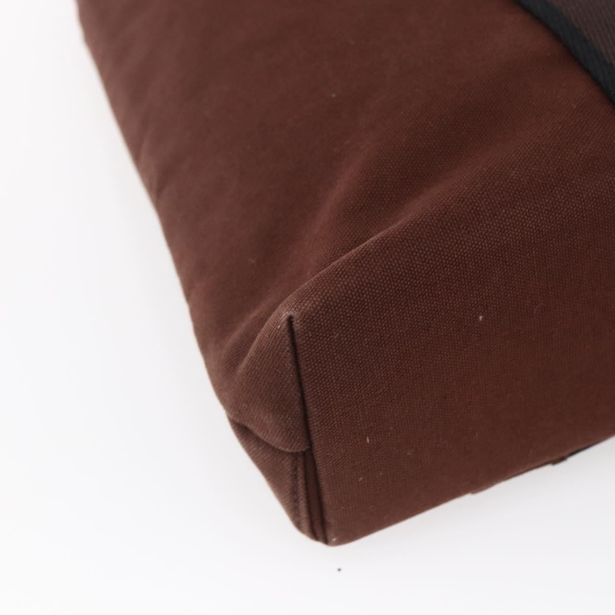 Hermes Troca Horizontal Tote Canvas, BROWN, CANVAS, Tote bag