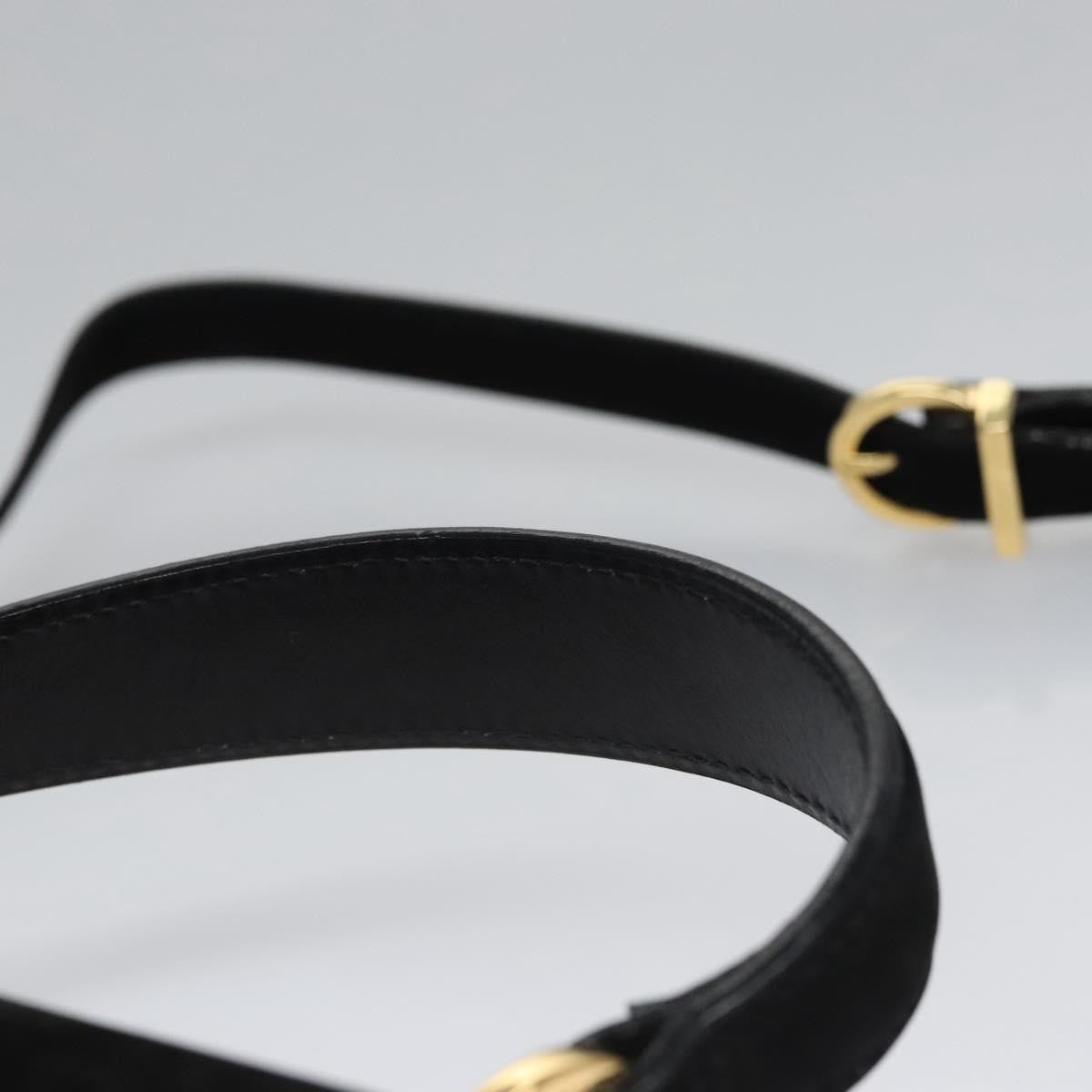 Salvatore Ferragamo Vintage Vara Bow Top Handle Bag Suede, BLACK, SUEDE, Handbag